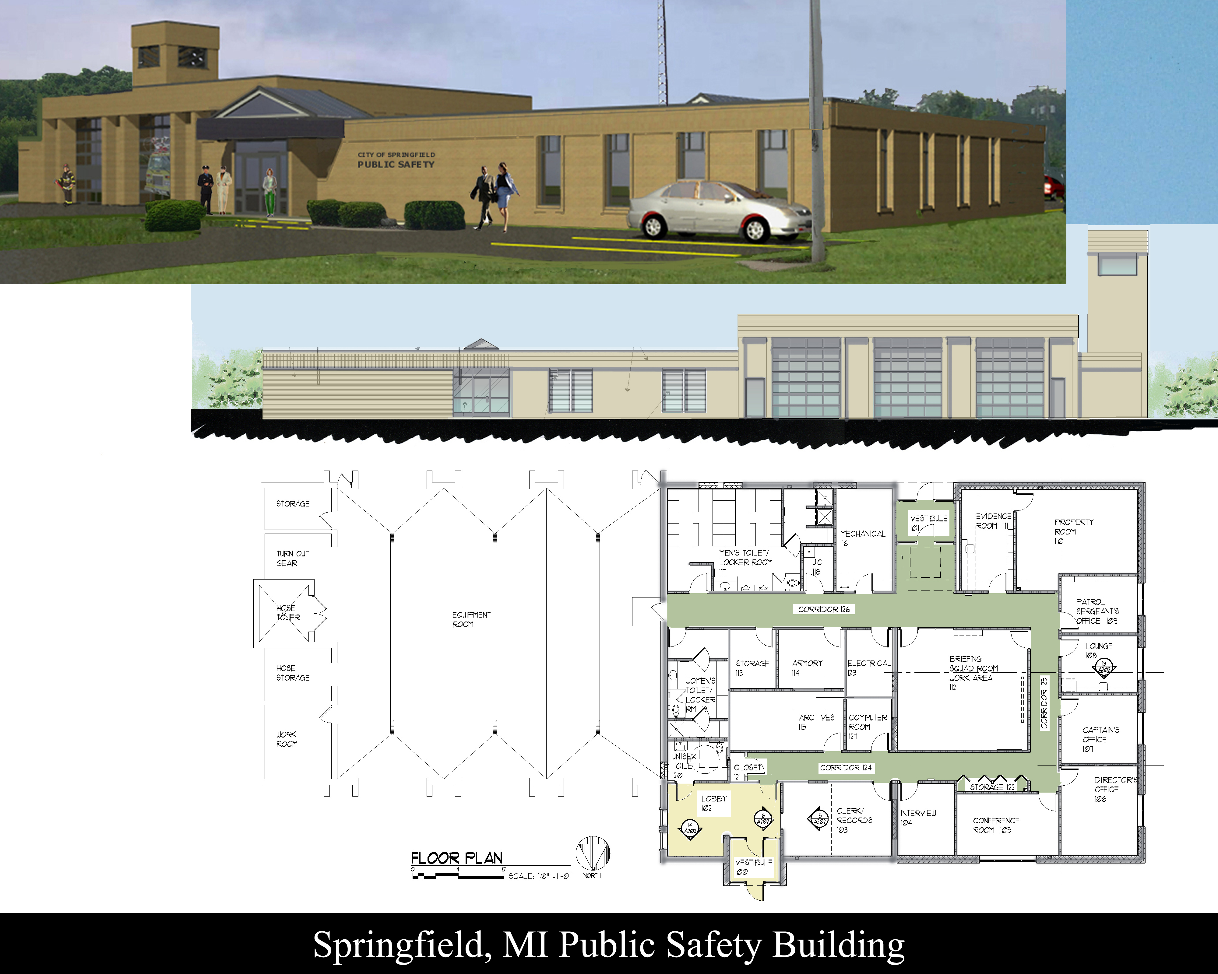 Springfield, MI Public Safety Addition – Design-Build
